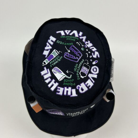 Over The Hill Survivor Bucket Hat Black Canvase One Size Fits Most - Picture 7 of 8
